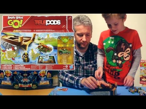 Angry Birds Go! Telepods Racing Rivals Launcher (3 of 5) – Green Piggy, Catapult Launcher - YouTube thumbnail