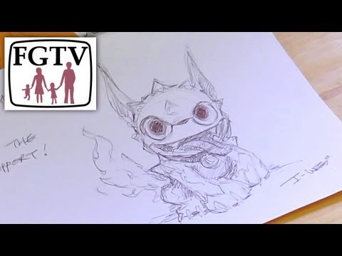 How To Draw a Skylander (Part 1: Hot Dog) – Coloring Masterclass I-Wei Huang Character Director - YouTube thumbnail