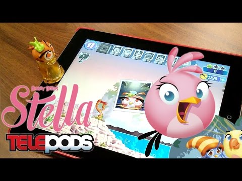 Angry Birds Stella Toys Unboxed & Telepods Tested - YouTube thumbnail