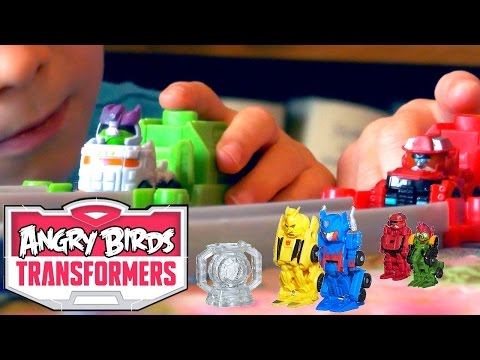 Angry Birds Transformers Toy Transformations - YouTube thumbnail