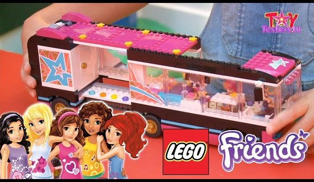 LEGO Friends Pop Star Review 41106 Tour Bus, 41105 Stage