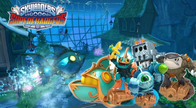 Skylander Superchargers – Cloud Breather Dragon with Terrafin and Gill Grunt