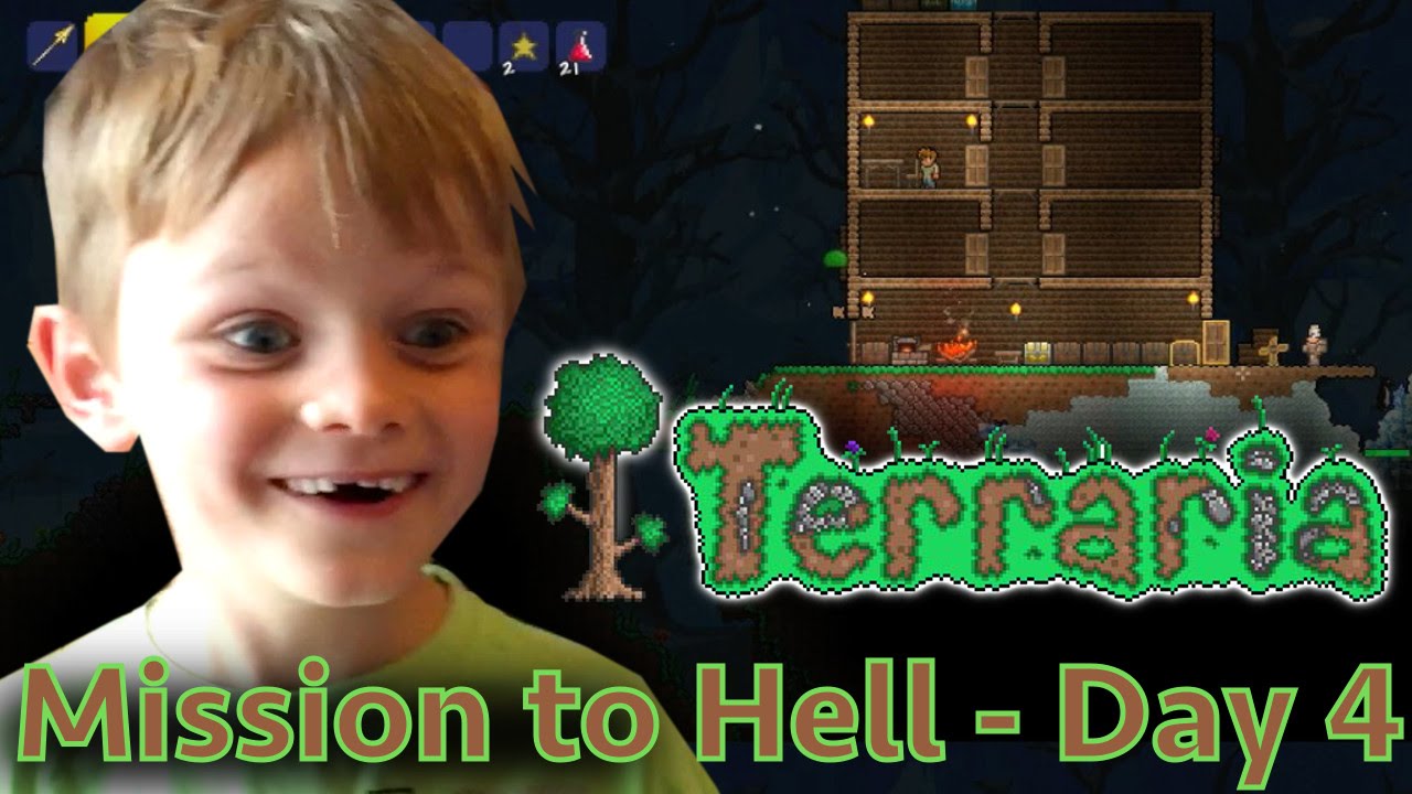 Kids Play Terraria Part 4 – Going for Ore