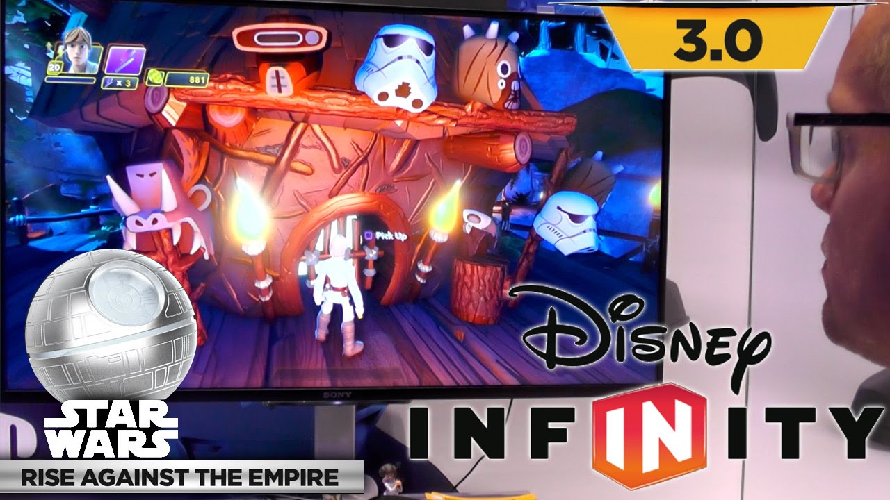Dads Play Disney Infinity Star Wars – Ewok Storm Trooper Spying