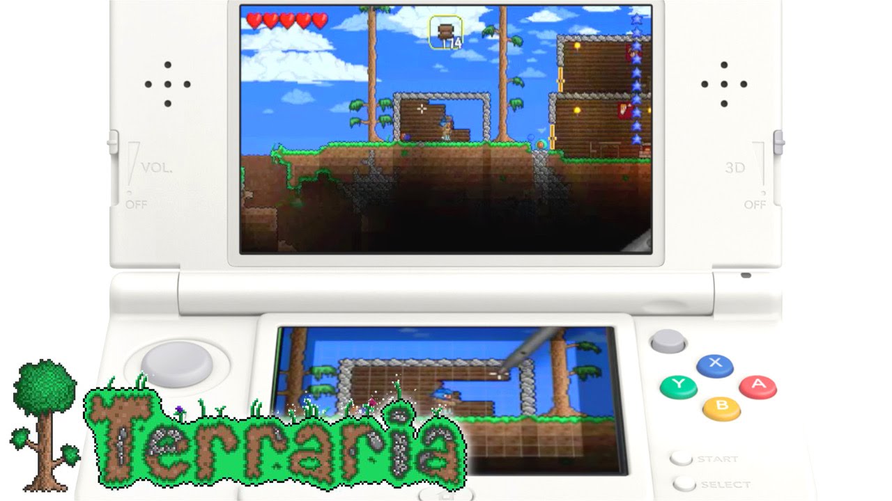 Terraria 3DS – Game-Play on New 3DS