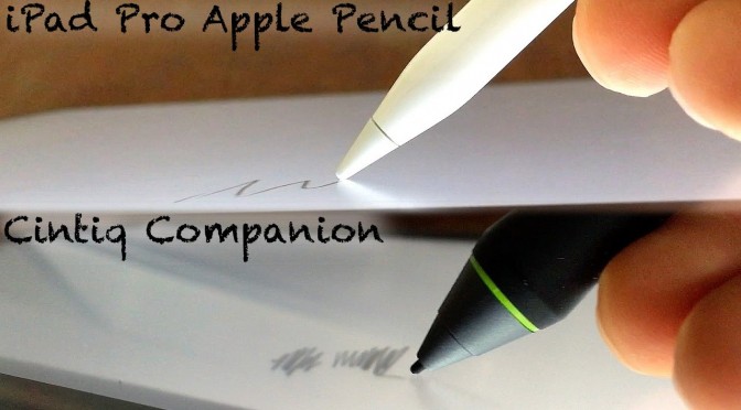 iPad Pro Pencil vs. Wacom Cintiq Companion