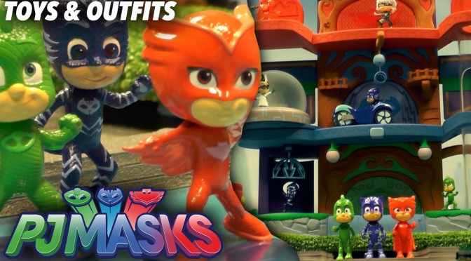PJ Masks Toy Headquarters, Light-Up Figures and Outfits/Masks