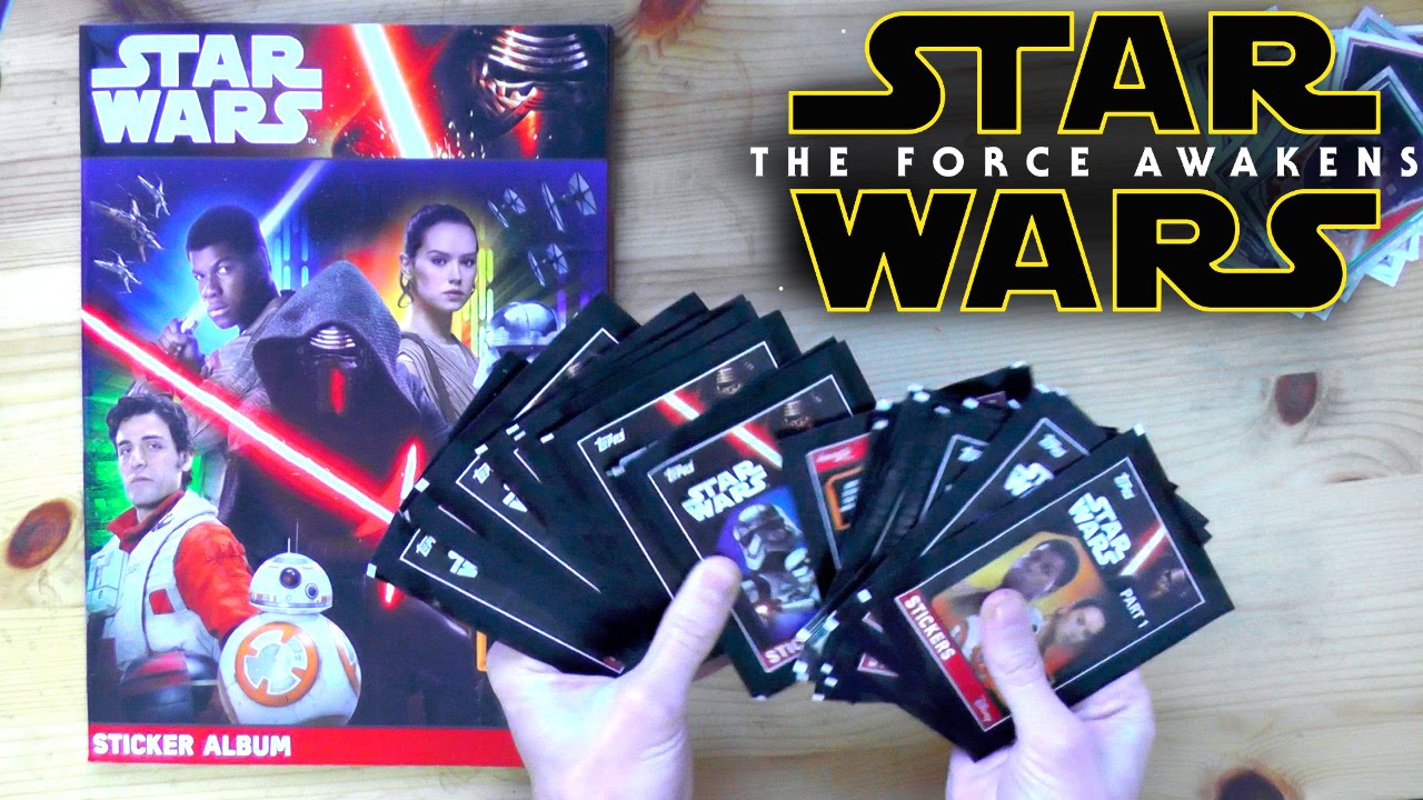 TOPPS Star Wars The Force Awakens Sticker Opening – Part 2