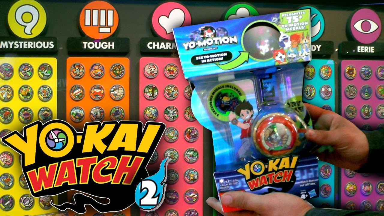Yo-Kai Watch Series/Season 2 – Yo Motion Watch, Medals, Rare Yo-Kai Medals, Tribes