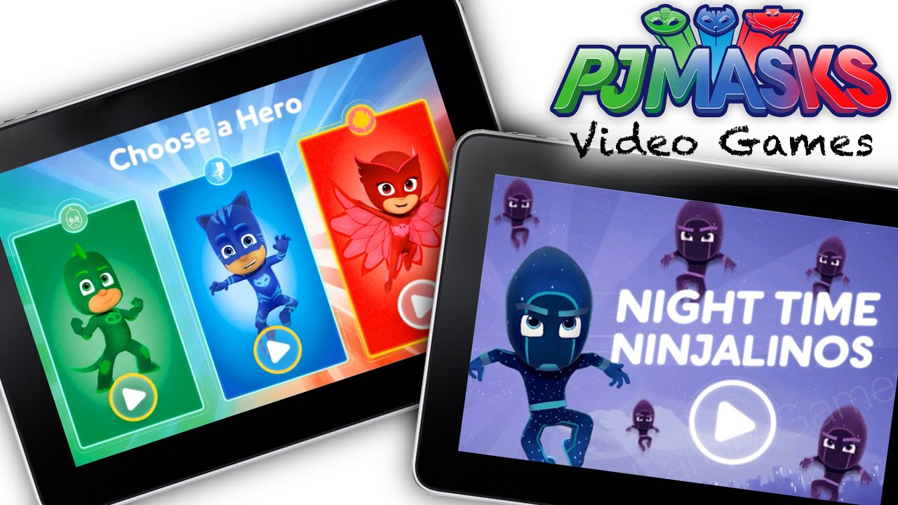 Let’s Play PJ Masks Video Game  – Hero Training & Night Time Ninjalinos